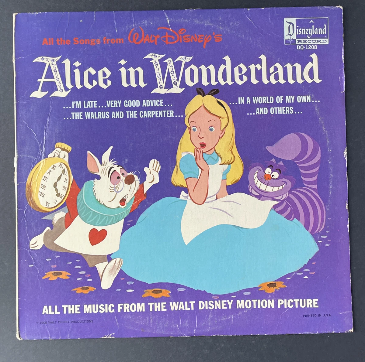 Alice in Wonderland Disney Records (Pre - 1968) for sale | eBay