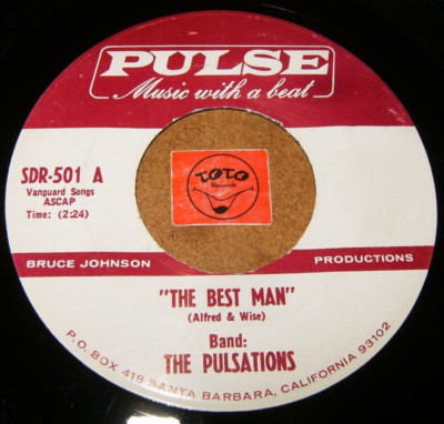 THE PULSATIONS - THE BEST MAN - CALL ME DARLING   / LISTEN -  JAZZ 