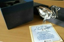 EDITIONS ATLAS COLLECTIONS "la cigogne frileuse" en verre facetté de qualité