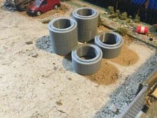 Concrete Sewage Pipe Rings (Culvert) in 1:76 / 00 gauge