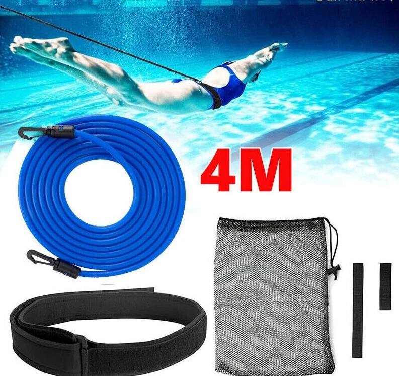 RUNACC Pool Schwimmgurt Einstellbar Schwimmwiderstand 4M Zugseil Schwimmen Leine Gürtel