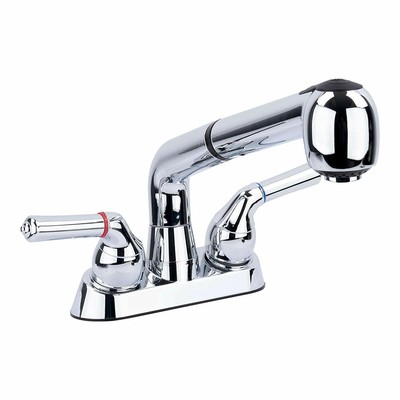 Ldr Industries Universal Laundry Tub Faucet Pull Out Spray Spout