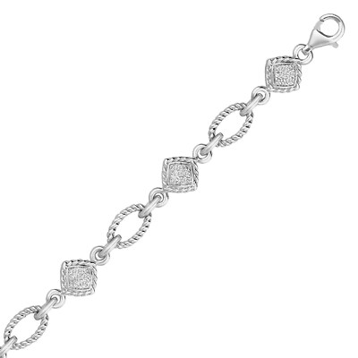 ブレスレット STONEHENgE Crossing 14K Bracelet StoneHenge SHe 14K Diamond Bracelet B0019D 14K Rose Gold K