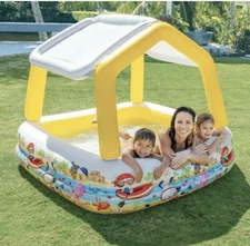 Intex Inflatable Canopy Pool New Summer Water Fun