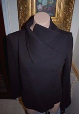 BNWT Beautiful Designer SONIA RYKIEL Ladies Dark Brown Wool Jacket 38 FRANCE
