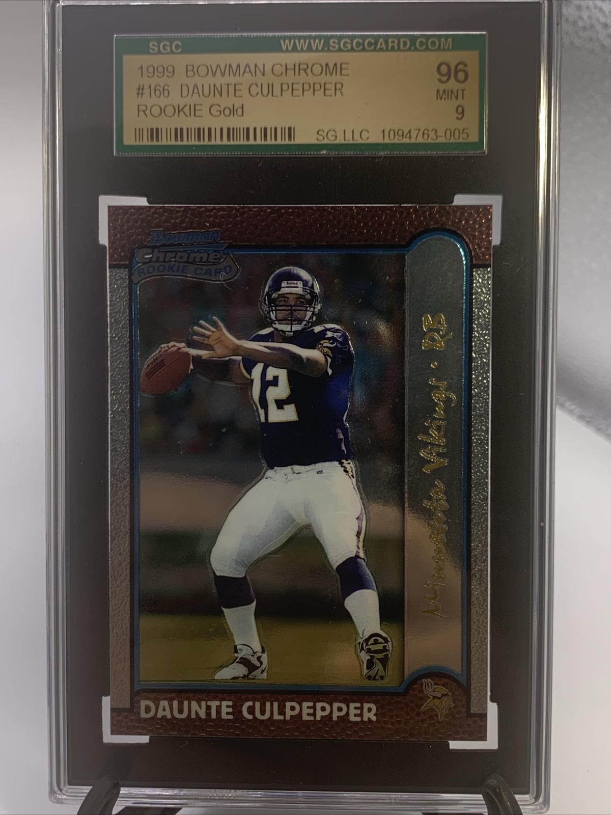 Daunte Culpepper Bowman Chrome #166 Gold