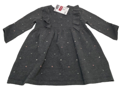 black glitter knit dress Sleeveless Glitter Knit Dress main image 1