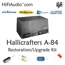 Hallicrafters A-84 amp Restoration Kit repair service recap capacitor rebuild