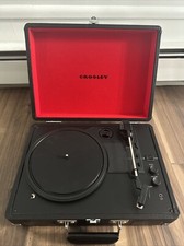 Crosley CR8005DBK Cruiser Deluxe 3-Speed Turntable - Black - Record Player