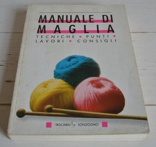 MANUALE DI MAGLIA TASCABILI SONZOGNO TECNICHE PUNTI LAVORI CONSIGLI
