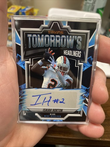 2025 Pulse Stratos FB Isaiah Horton Tomorrow’s Headlines Auto #07/10 Miami - Imagen 2 de 6