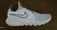 Nike Flex Runner 2 GS Low Top Mesh Slip-On Sneakers Gray/White/Black 4Y