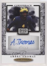 2021 Sage Premier Draft Auto Ambry Thomas #A9 Auto 4l3