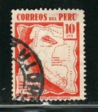 PERU STAMPS CANCELED USED   LOT 343A