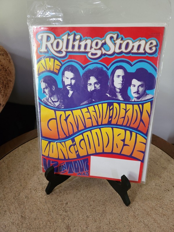 Vintage Rolling Stone Magazine Grateful Dead 1236 Long Goodbye In Plastic
