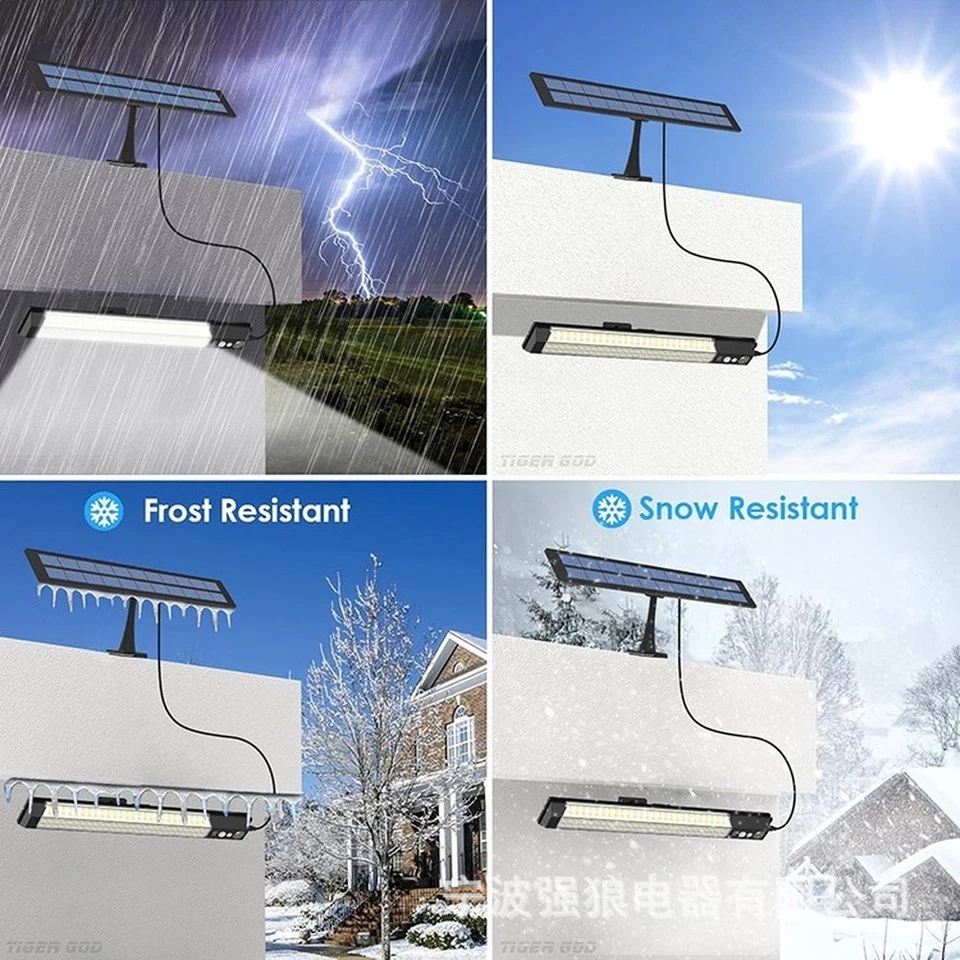 Solar LED Wall Light Outdoor Waterproof Motion Sensor 316 LEDs Long Runtime - Image 3 of 4