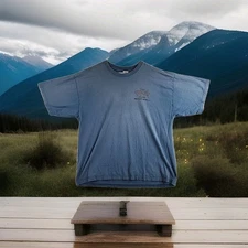 Foxys Lager Virgin Islands Logo Blue Grungy T-shirt Mens 2XL