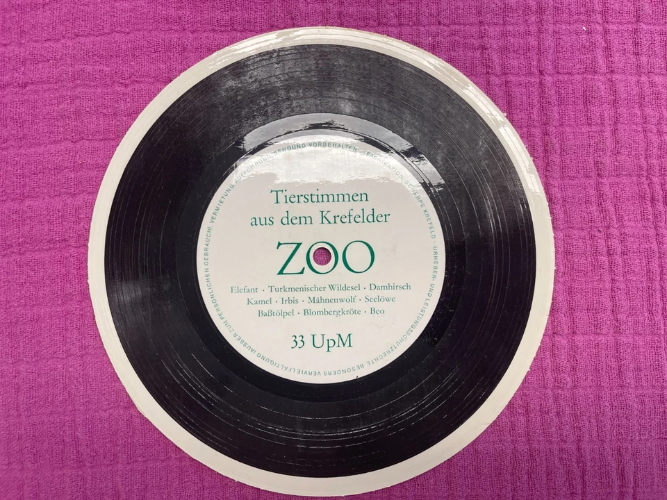 Tierstimmen aus dem Krefelder Zoo - FLEXI Disc