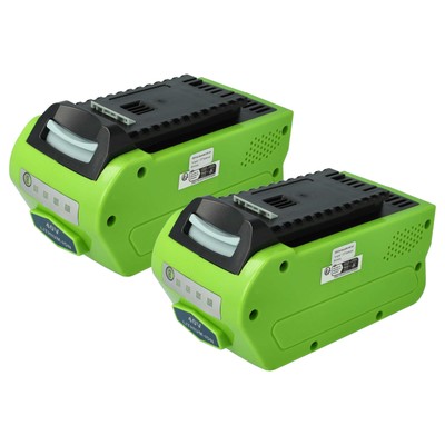 2x Akku 5Ah 40V für Greenworks G40LM45K4 G40LM49DB G40LT G40LM49DB2 G40LTK2
