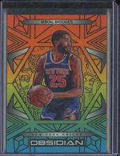 2024-25 Panini Obsidian MIKAL BRIDGES #122 Hot Springs Flood Etch /15 JMP4