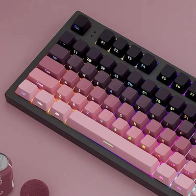 Gradient Keycaps Side Printed Back Lit PBT OEM for MX Switch Gaming Keyboard