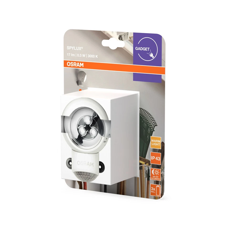 OSRAM LED-Nachtlicht mit Bewegungsmelder, batteriebetrieben, 3000K warmweiß, - Bild 2 von 4