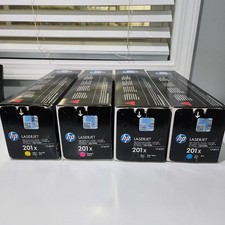 HP 201X High Capacity Toner Set Yellow Magenta Cyan Black