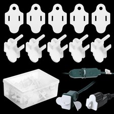 5 Sets White Weatherproof Gaskets and Plug Protectors Covers Outdoor Cover Exten
