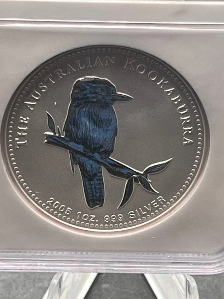 2005 Australia 1 oz .999 Fine Silver Kookaburra NGC MS 69 - Image 2 of 4
