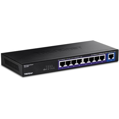TRENDnet 9-Port Multi-Gig Switch, TEG-S591, 8 x 2.5G RJ-45 Ports, 1 x 10G RJ-45 
