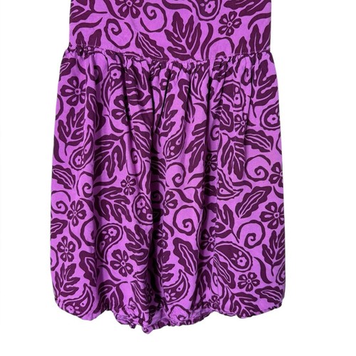 Blue Ginger Girls Sz 4 Summer Dress Purple Printed Sleeveless Rayon - Picture 4 of 6