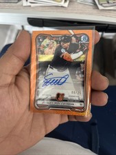 Samuel Basallo #BMA-SB Orange Refractor /25 (AU RC) 2026 Bowman Chrome Prospect