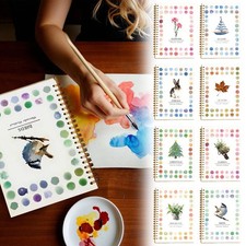 Watercolor Paint Workbook Set for Beginners Watercolor Coloring Book with Paint