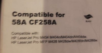 CF258A 58A Toner Cartridge For HP LaserJet Pro M404n M428fdw M428fdn Lot of 2