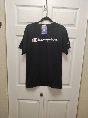 Champion Authentic Athletic Wear  Black/White/Red/Blue NWT Teeshirt