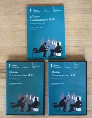 GREAT COURSES -Effective Communication Skills- CDs & Guidebook