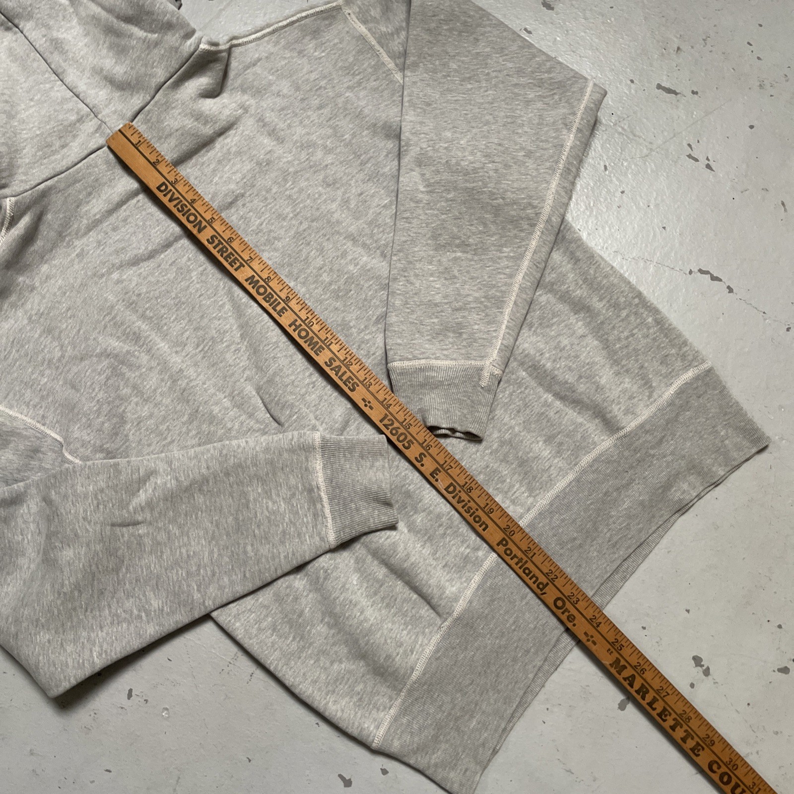 The Flathead Japan Solid Grey Blank Pullover Swea… - image 7