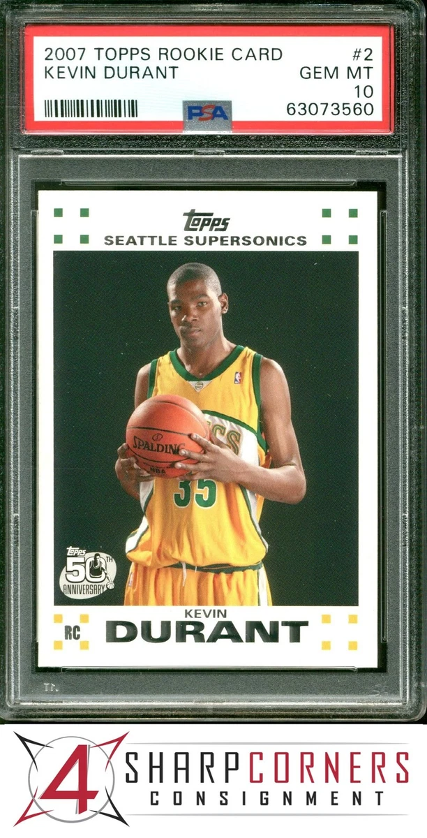 Kevin Durant Basketball Grade 10 Rookie Sports Trading Cards