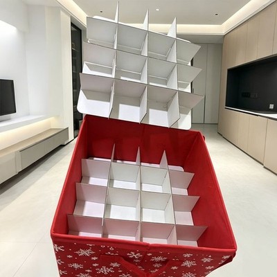 Boîte de rangement à rabat 4 niveaux 30 cm pour ornements lumières et ...