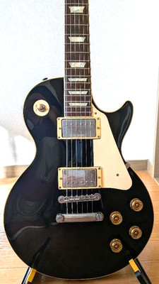 ギター Epiphone Les Paul Standard Pro Black Epiphone Les Paul Standard Guitar Black Made in Japan | eBay