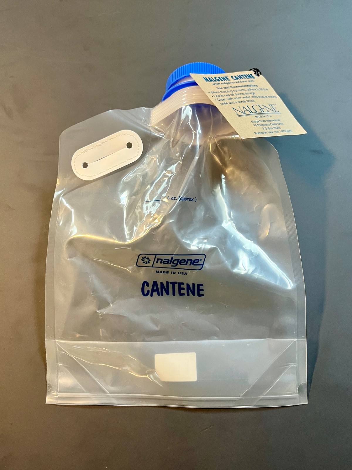 NWT Nalgene 96oz Wide Mouth Cantene Collapsible Water Bottle