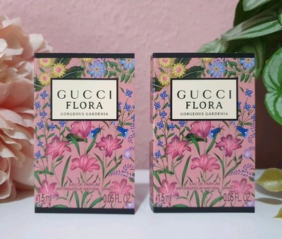 2x Gucci Flora Gorgeous Gardenia EdP 1,5ml Damen Duft Jasmin Mini Parfum