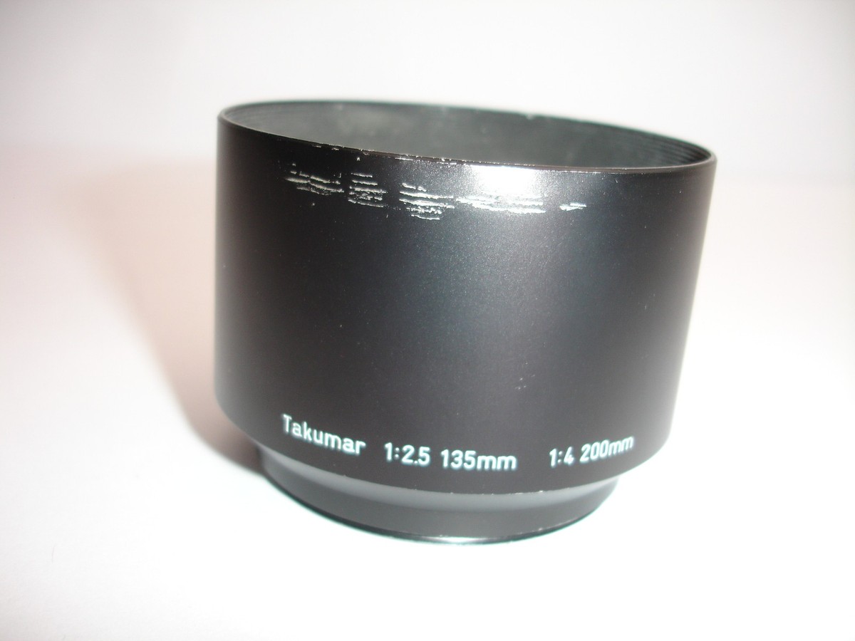 PENTAX TAKUMAR metal lens hood 135mm f/ 2.5 , 200mm f/ 4 , 58mm