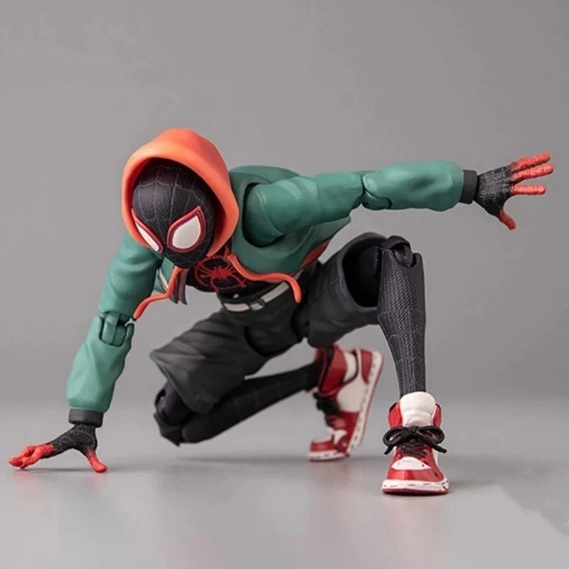 Action Figure Spiderman Miles Morales Collection Marvel Jordan Anime Videogame - Immagine 4 di 4