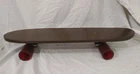Vintage 1970s Skateboard ~ Wooden Body With Ruby Red Wheels