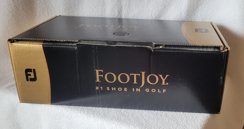 Chaussures De Golf FootJoy Homme, Blanc, Lacets, Cuir, Pointure 9M