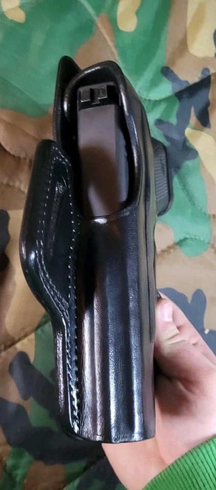 Galco FL227B Glock 19,23,45,19x,44,25 Left Hand Owb Black Leather Holster - Image 4 of 4