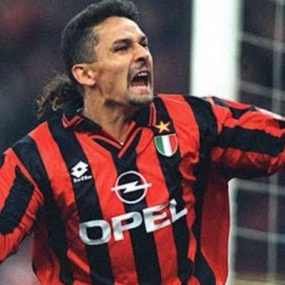MINT Player Baggio 18 XL AC Milan 1996 97 Football Shirt Maglia