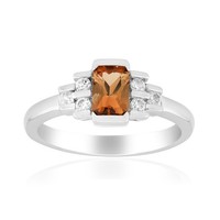 Cavill Damen Ring Silber 925 Topas Zirkon 0,55Ct Oktagon Schliff