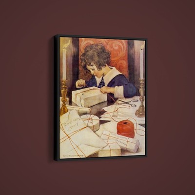 Jessie Willcox Smith - A Ball of Twine - Art Print on Paper or Canvas